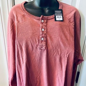 NWT Lucky Brand Sugar Magic Henley Sz. .XL
